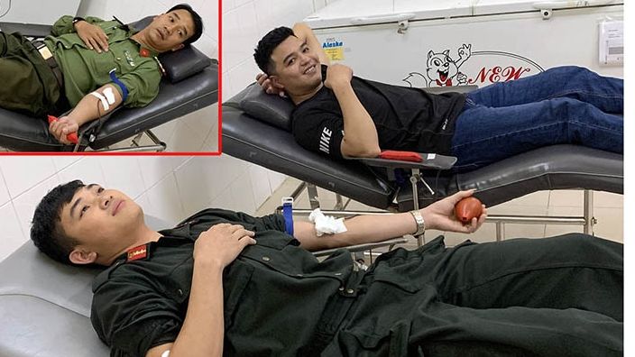 Ba chiến sĩ công an hiến máu “cực hiếm” cứu người nguy kịch