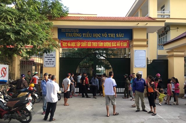 Trường tiểu học Võ Thị Sáu, nơi 5 học sinh nhập viện nghi ngộ độc thực phẩm.