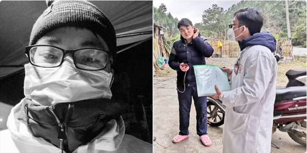 Bác sĩ Zhong Jinxing, 32 tuổi, Quảng Tây. Bên cạnh 2 trường hợp bác sĩ này, có rất nhiều nhân viên y tế khác cũng bị nhiễm Covid-19.