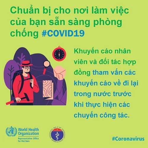 Khuyến cáo mới nhất của WHO về biện pháp phòng chống Covid-19 tại nơi làm việc