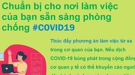 WHO khuyến cáo cách phòng chống Covid-19 tại nơi làm việc