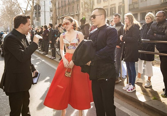 Vũ Khắc Tiệp tham dự sự kiện thời trang tại Italy.