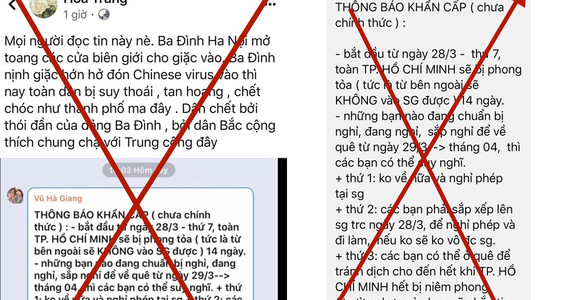 Điều tra người tung tin đồn 'phong tỏa TP HCM'