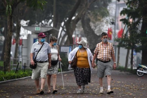 A large number of foreign visitors find Vietnam safe amid the pandemic. Photo: AFP