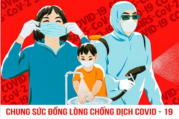 A Vietnamese Government poster to fight COVID-19.