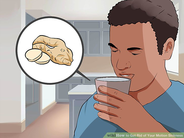 Uống trà gừng làm giảm cơn buồn nôn do say tàu xe hiệu quả. Ảnh: Wikihow