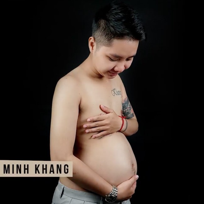 Hình ảnh khi mang bầu của Minh Khang