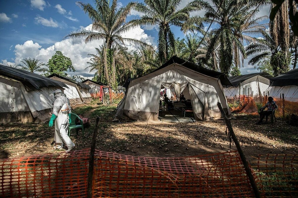 Một trung tâm điều trị Ebola ở Mangima, thị trấn bên ngoài Beni ở miền đông Cộng hòa Dân chủ Congo, năm 2019. Ảnh: NY Times