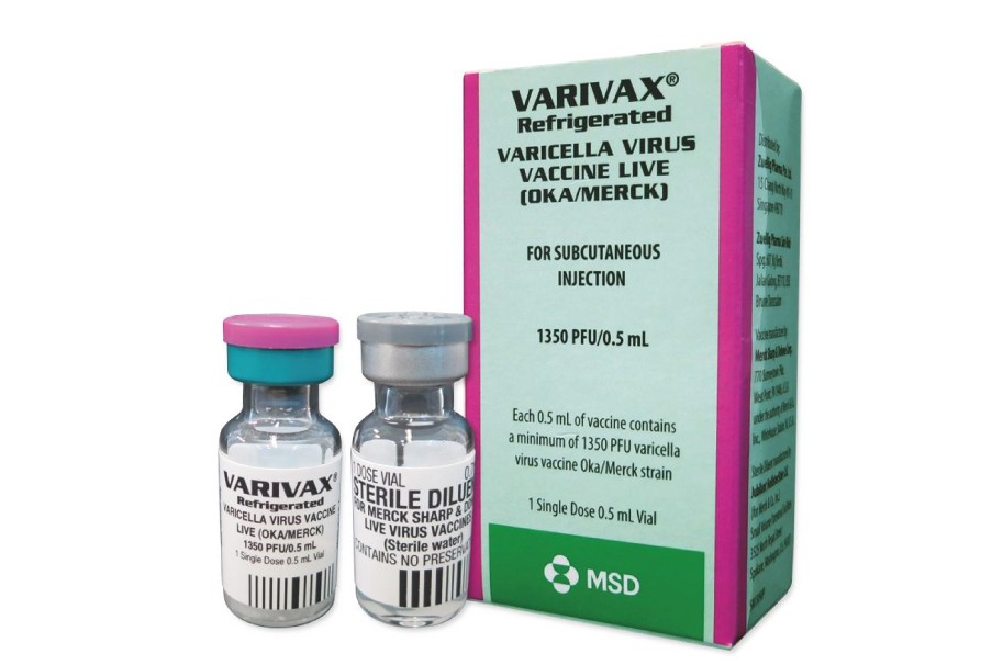 Vaccine Varivax với lịch tiêm 2 mũi cho trẻ em, người lớn.