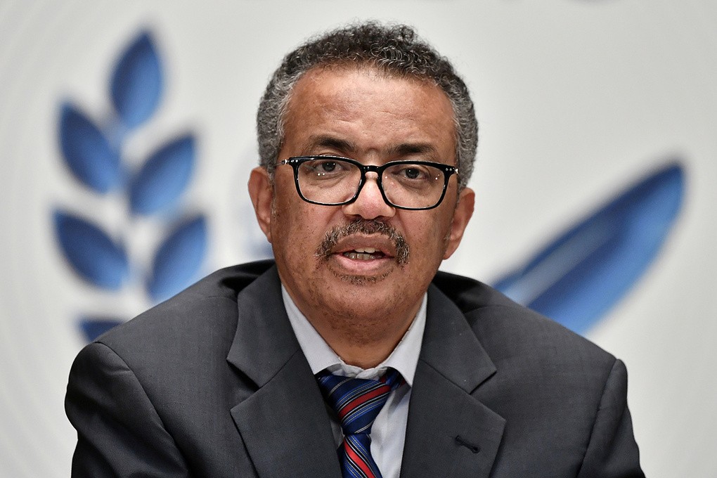 Tổng giám đốc WHO Tedros Adhanom Ghebreyesus trong cuộc họp tại Thụy Sĩ, ngày 3/7. Ảnh: Reuters