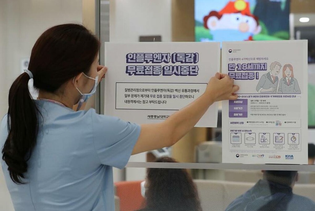 Hàn Quốc ngừng tiêm phòng cúm do sự cố vaccine