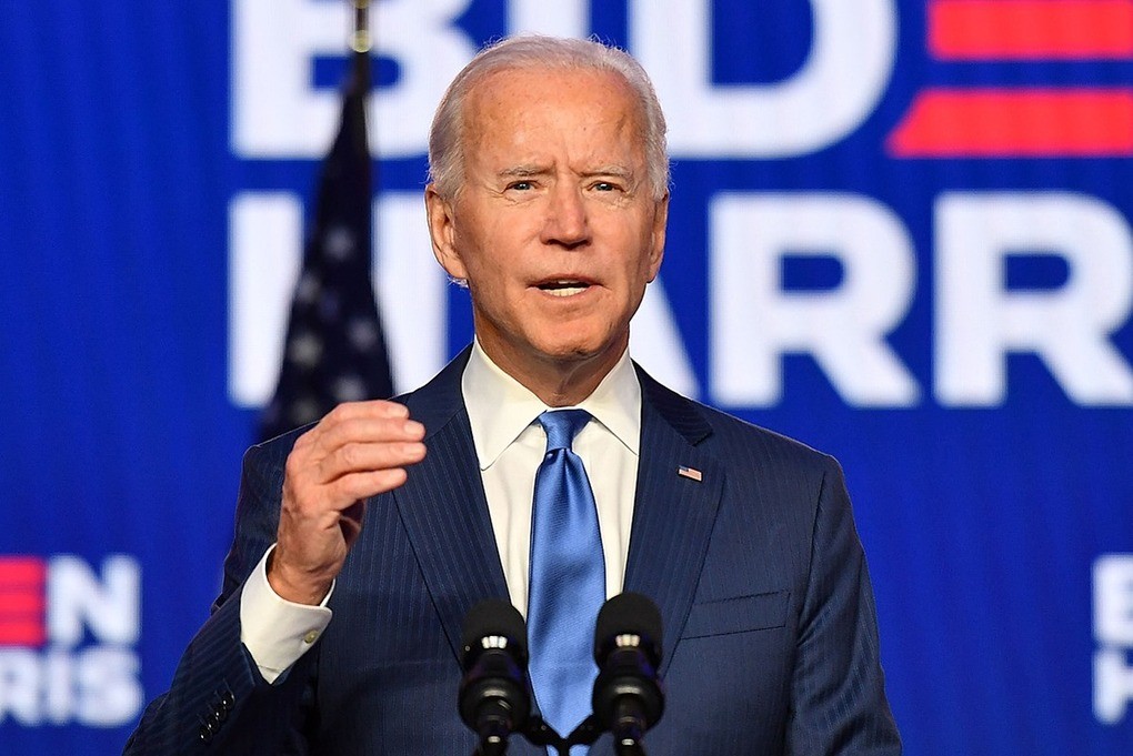 Joe Biden phát biểu tại Delaware ngày 6/11. Ảnh: AFP