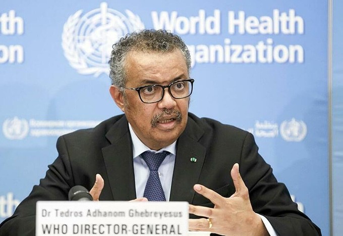 Tedros Adhanom Ghebreyesus, giám đốc WHO, trong buổi họp tại thành phố Geneva, Thụy sĩ. Ảnh: AP