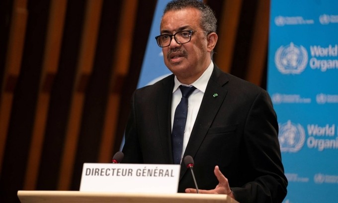 Tổng giám đốc Tổ chức Y tế Thế giới (WHO) Tedros Adhanom Ghebreyesus tại Geneva hôm 18/1. Ảnh: Reuters