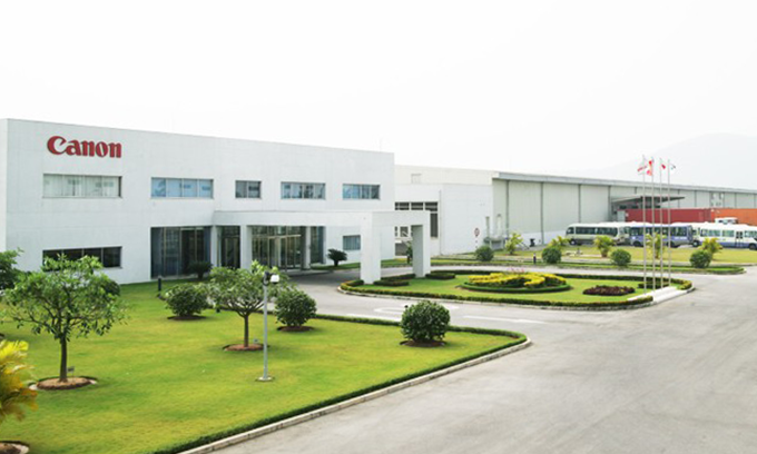 A Canon Vietnam factory at the Que Vo Industrial Park operated by Kinh Bac City in Bac Ninh Province, northern Vietnam. Photo courtesy of Kinh Bac City.