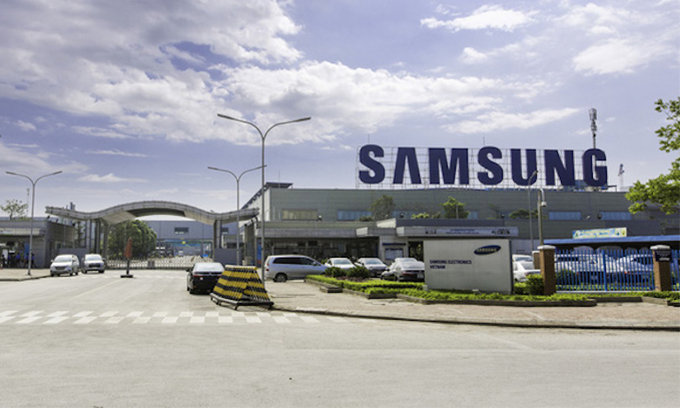 Samsung's factories in the northern province of Bac Ninh. Photo by Bac Ninh Newspaper.