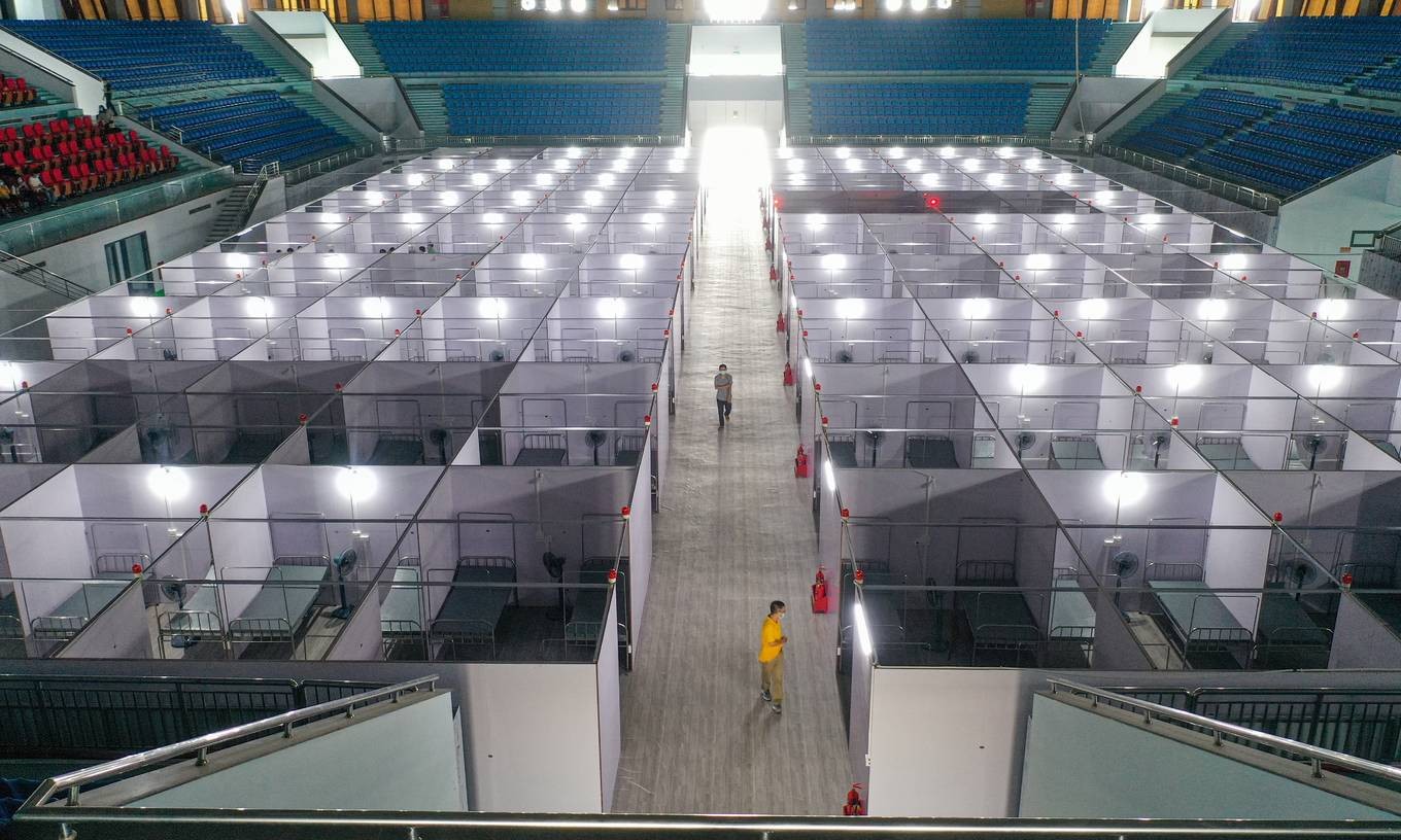 A field hospital in Bac Giang is ready to receive coronavirus patients, May 26, 2021. Photo by VnExpress/Ngoc Thanh.