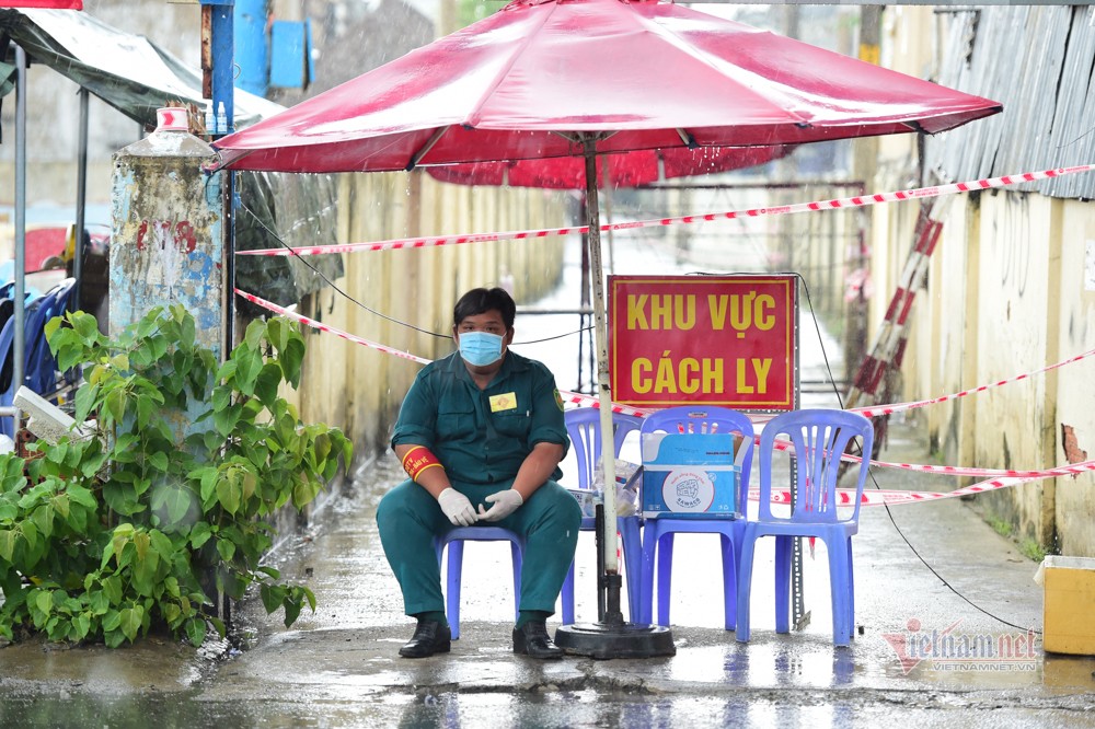 Một điểm phong tỏa tại TP.HCM. Ảnh: Thanh Tùng