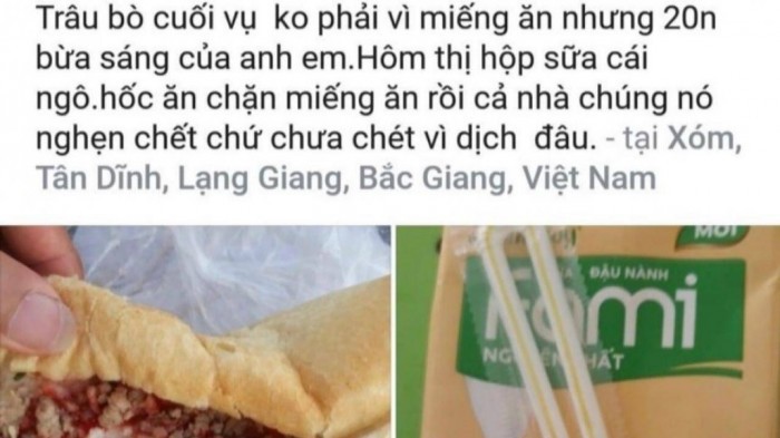 Nội dung đăng tải trên mạng xã hội của anh N.Q.T.