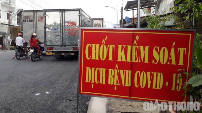 Một chốt kiểm soát dịch bệnh Covid-19 trên địa bàn tỉnh Bạc Liêu.