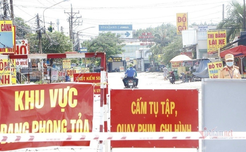 Khu vực phong tỏa tại thị xã Tân Uyên, Bình Dương