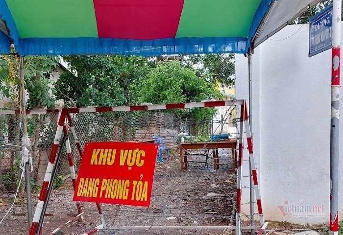 Một khu vực phong tỏa tại phường Tân Phước Khánh, thị xã Tân Uyên