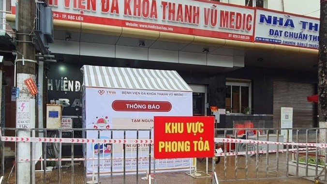 Bạc Liêu: Phong tỏa Bệnh viện Thanh Vũ sau ca mắc là tài xế chợ Bình Điền