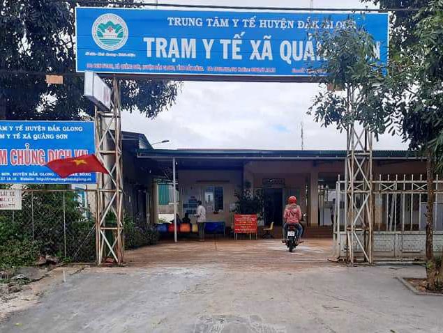 Trạm y tế xã Quảng Sơn, huyện Đắk Glong, tỉnh Đắk Nông, nơi ông Lê Duy Đại làm việc.