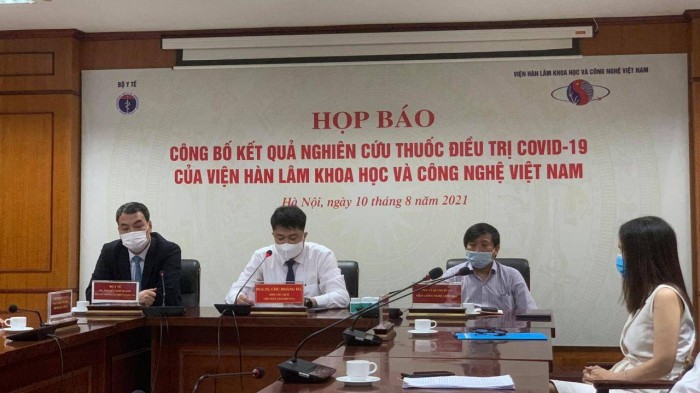 Viện Hàn Lâm Khoa học và Công nghệ Việt Nam đã tổ chức họp báo công bố kết quả nghiên cứu tiền lâm sàng thuốc VIPDERVIR điều trị Covid-19