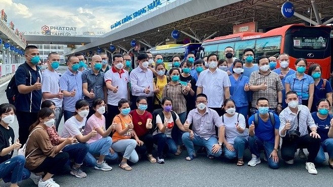 Hanoi medical staff continue to support Ho Chi Minh City’s fight against COVID-19