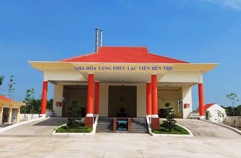 Cơ sở hỏa táng Phúc Lạc Viên tại TP Bến Tre, tỉnh Bến Tre.