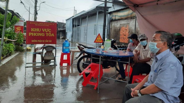 Khu vực phong tỏa thuộc địa bàn phường 8, TP.Cà Mau.