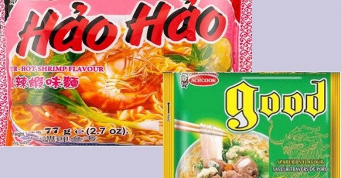 2 sản phẩm là mì Hảo Hảo và miến Good do công ty Acecook Việt Nam sản xuất vừa bị thu hồi tại Ireland