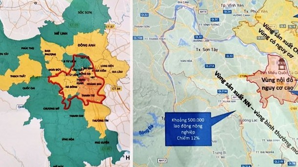 Chi tiết 3 vùng chống dịch của TP Hà Nội từ ngày 6 đến 21/9