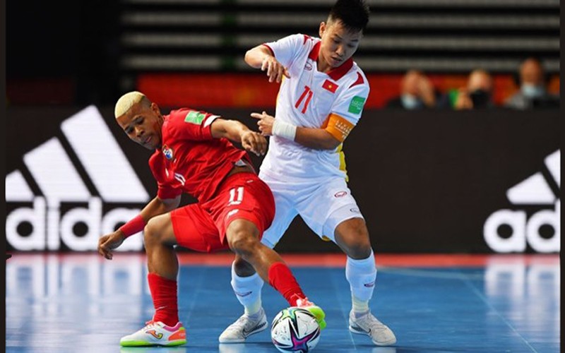 Đội tuyển futsal Việt Nam đang nắm trong tay quyền tự quyết tại vòng bảng của FIFA Futsal World Cup 2021. (Ảnh: TTXVN)