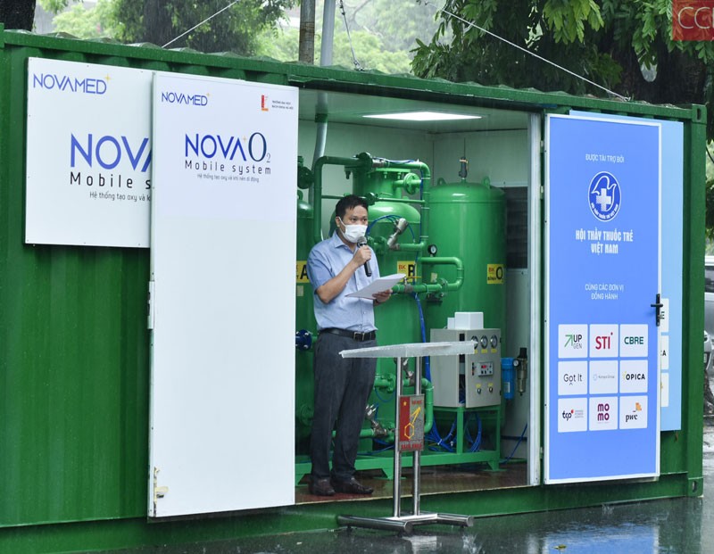 Container oxy di động (NOVAO2-Mobile System) sẽ kịp thời phục vụ công tác điều trị cho bệnh nhân Covid-19.