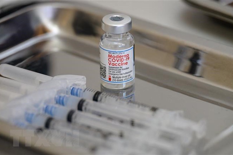 Vaccine ngừa Covid-19 của Moderna. (Ảnh: AFP/TTXVN)