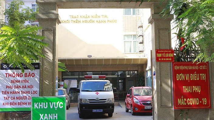 Cơ sở 2 của Bệnh viện Phụ Sản Hà Nội tiếp nhận điều trị thai phụ mắc Covid-19