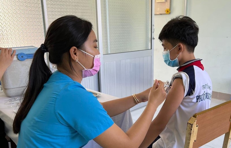 Long An tiêm vaccine phòng Covid-19 cho gần 185 nghìn trẻ từ 5 tuổi đến 11 tuổi