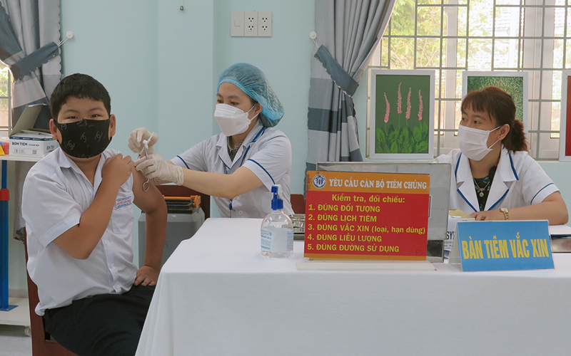 Phú Yên triển khai tiêm vaccine phòng Covid-19 cho trẻ em