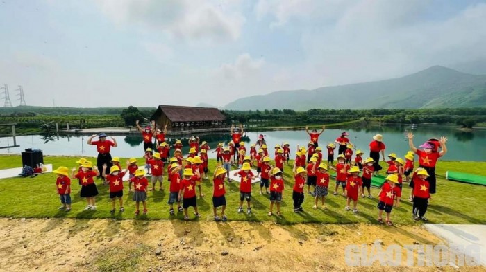 Tuy chưa hoàn thiện thủ tục nhưng khu sinh thái đón nhiều đoàn đến tham quan, trải nghiệm.