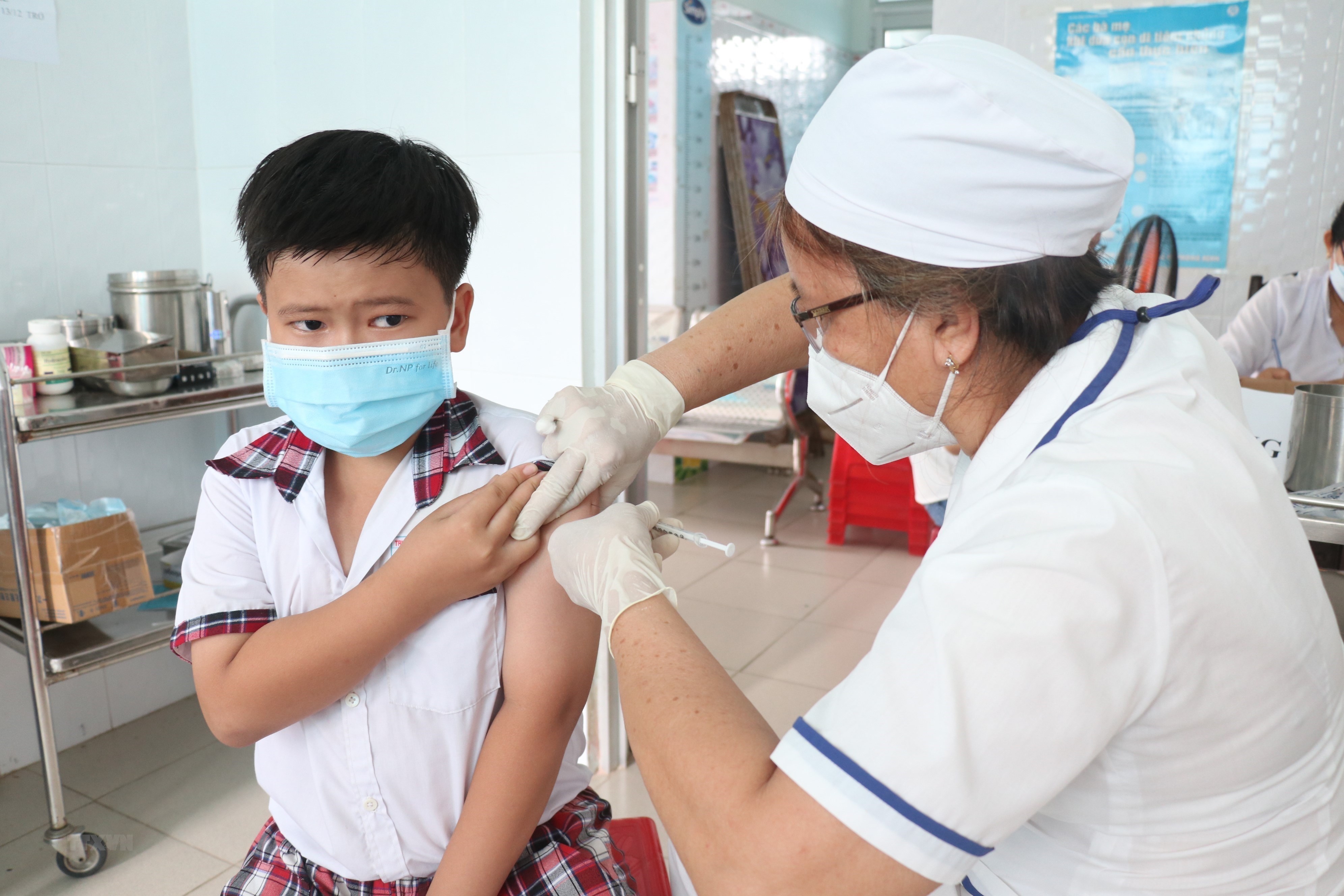 Bến Tre triển khai tiêm vaccine phòng Covid-19 cho trẻ từ 5 đến dưới 12 tuổi