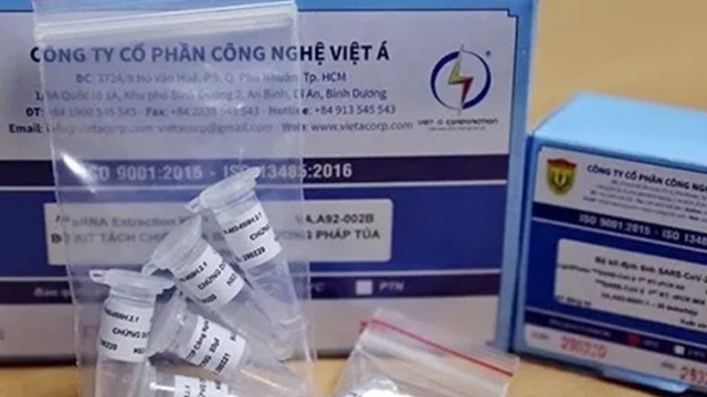 Bộ kit test xét nghiệm Covid-19 của Công ty cổ phần Công nghệ Việt Á.