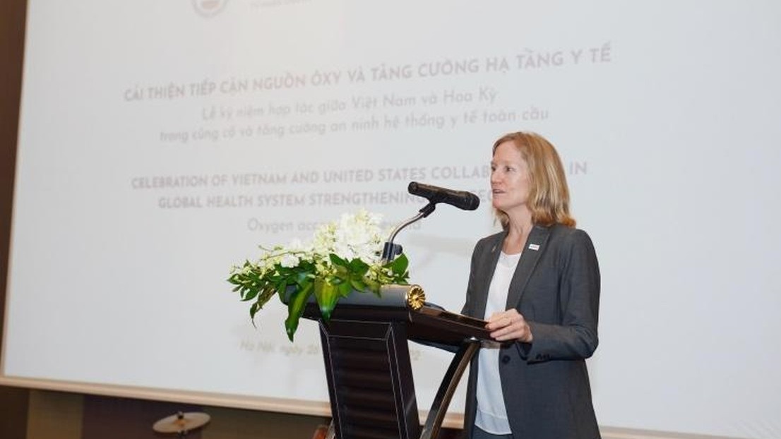 Hoa Kỳ tài trợ thêm 10 hệ thống oxy lỏng cho các bệnh viện của Việt Nam
