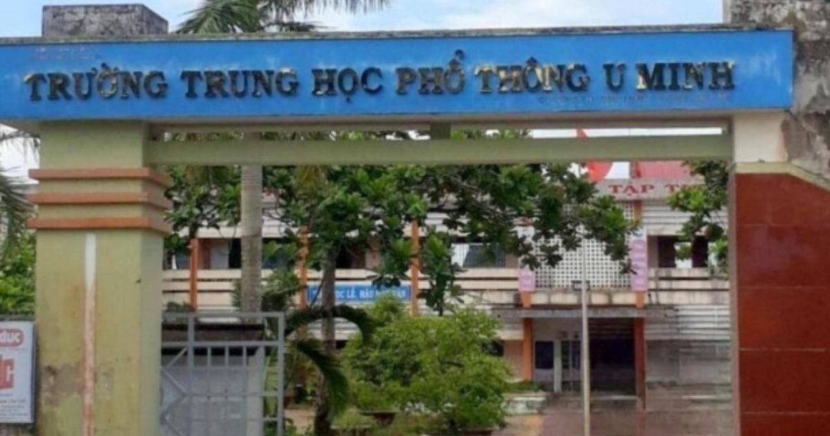 Trường THPT U Minh (Cà Mau). Ảnh: T.T