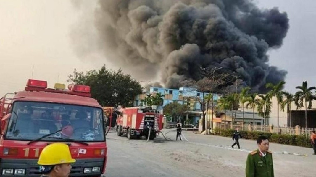 Cháy lớn cụm công nghiệp tại Hải Dương: Công ty đang bị đình chỉ hoạt động