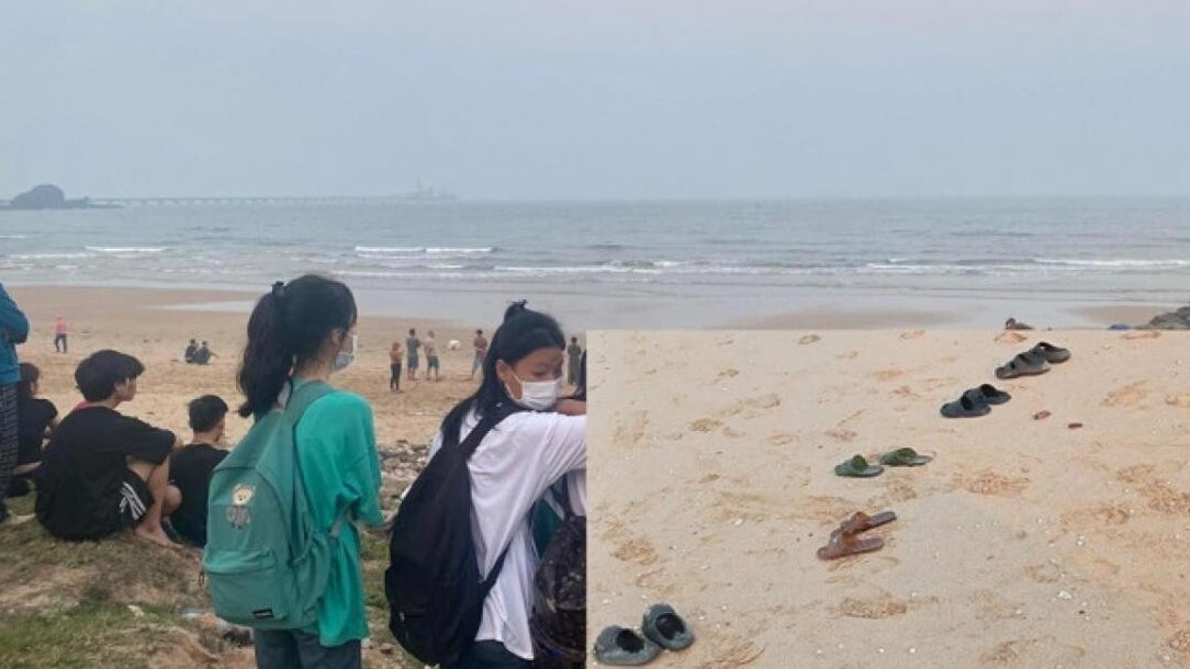 Thấy 6 đôi dép trên bờ, xuống biển tìm kiếm phát hiện thi thể 2 nữ sinh