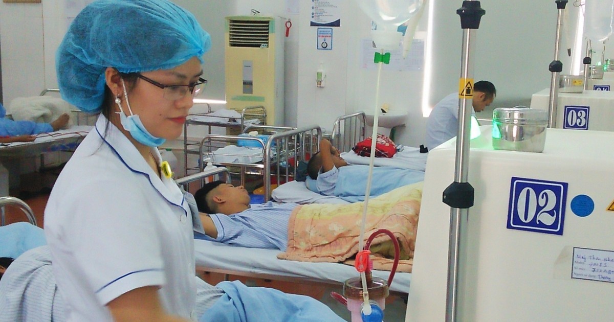 Lọc máu nhân tạo tại Bệnh viện C Thái Nguyên.