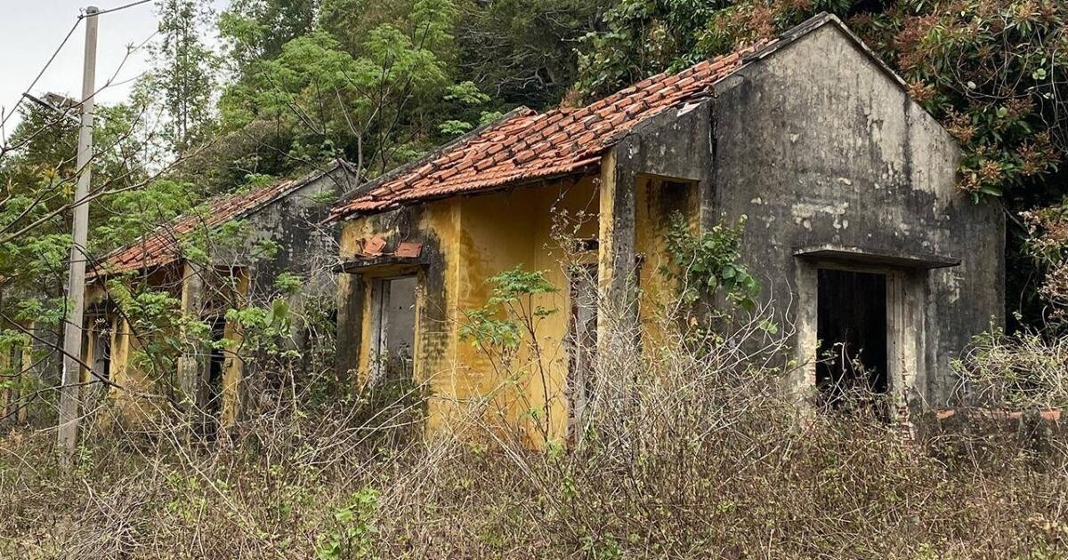 Loạt nhà bị bỏ hoang trong vùng dự án di dân ở xã đảo Ngọc Vừng, huyện Vân Đồn (Quảng Ninh)