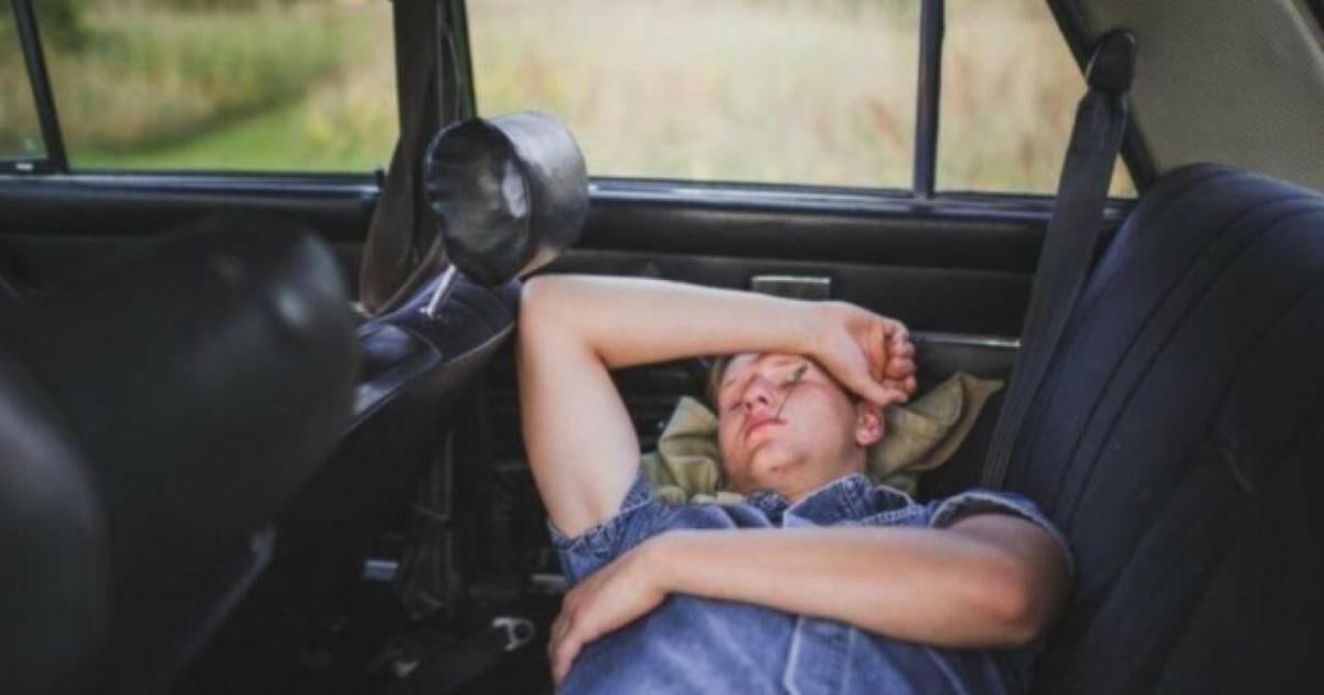 Ngủ trong ôtô rất nguy hiểm (ảnh minh họa)